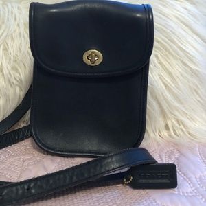 Coach Vintage Cross Body Black Purse